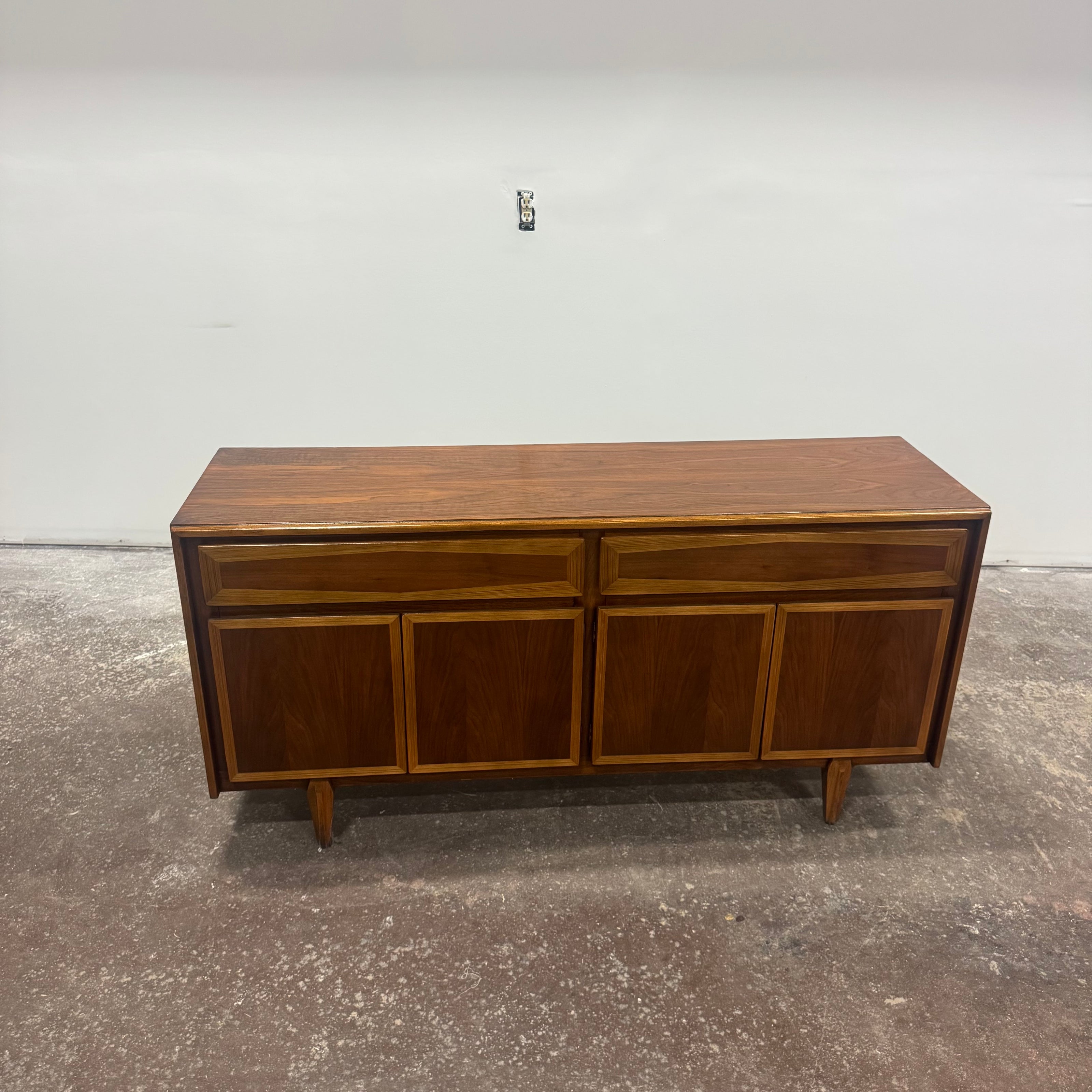 American of Martinsville Walnut Credenza