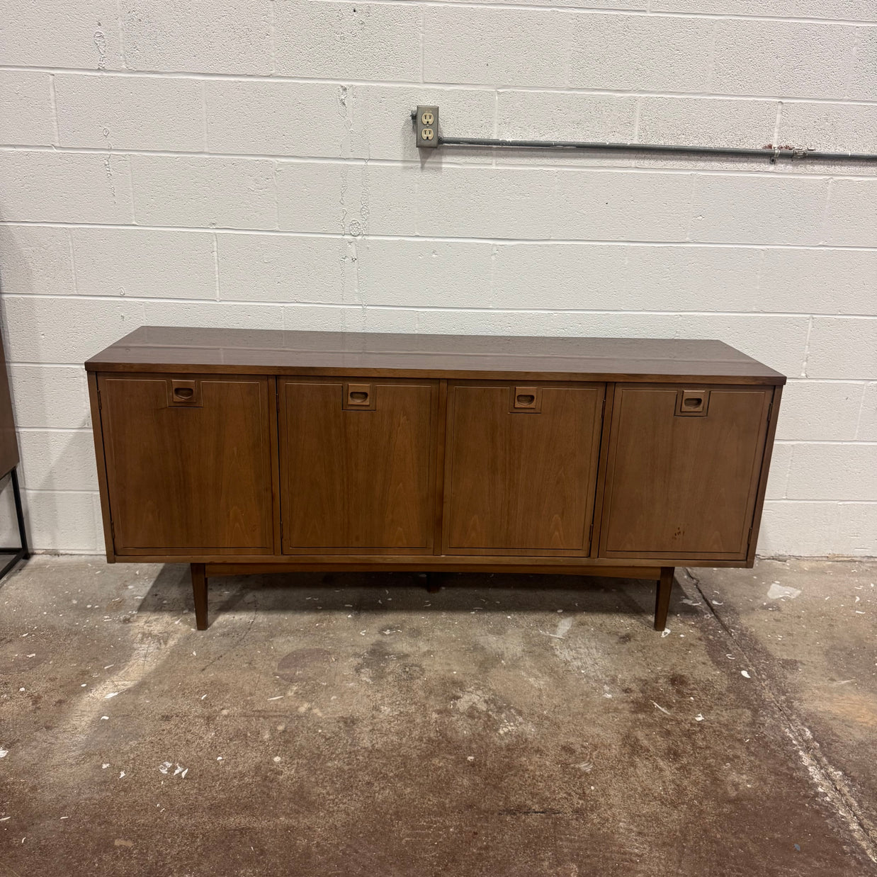 Stanley Midcentury Credenza & Hutch