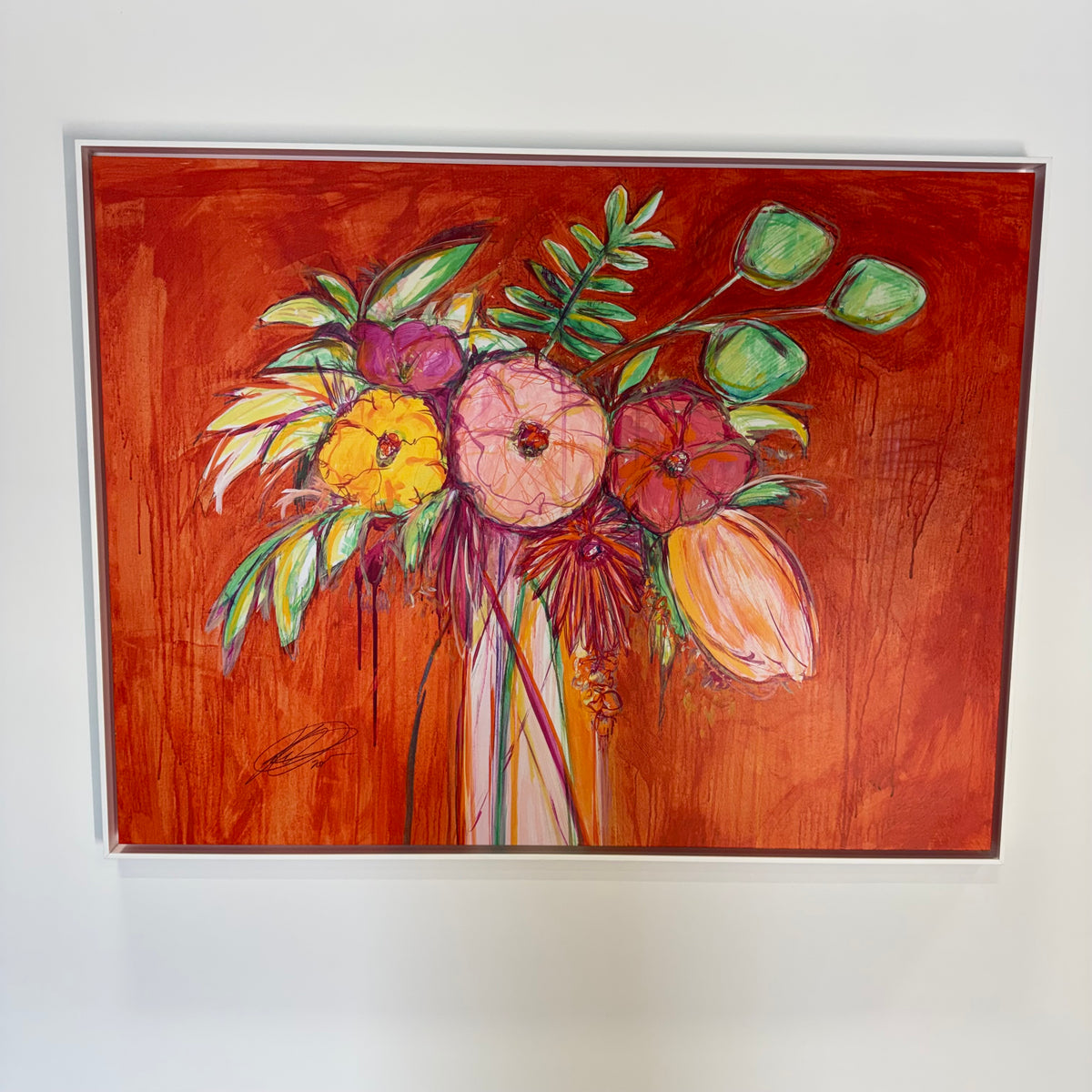 Kelly O'Neal — Still Life with Wallflowers | Framed Fine Art Print