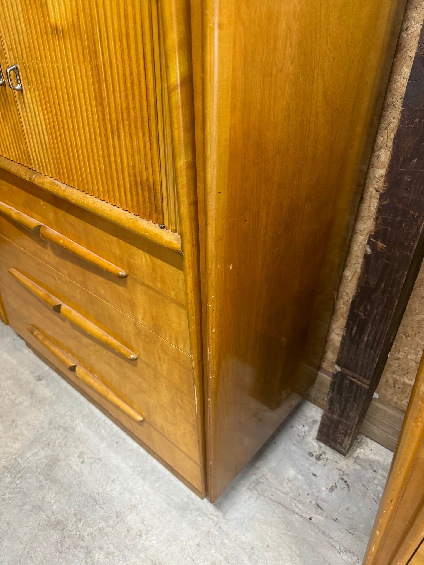 Midcentury Tallboy by Edmond Spence - Birch with Natural Lacquer Finish