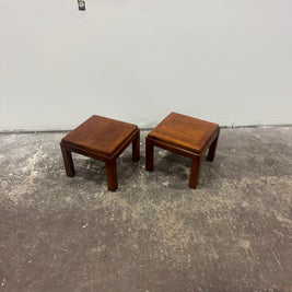 Lane Walnut End Table Lamp Stands