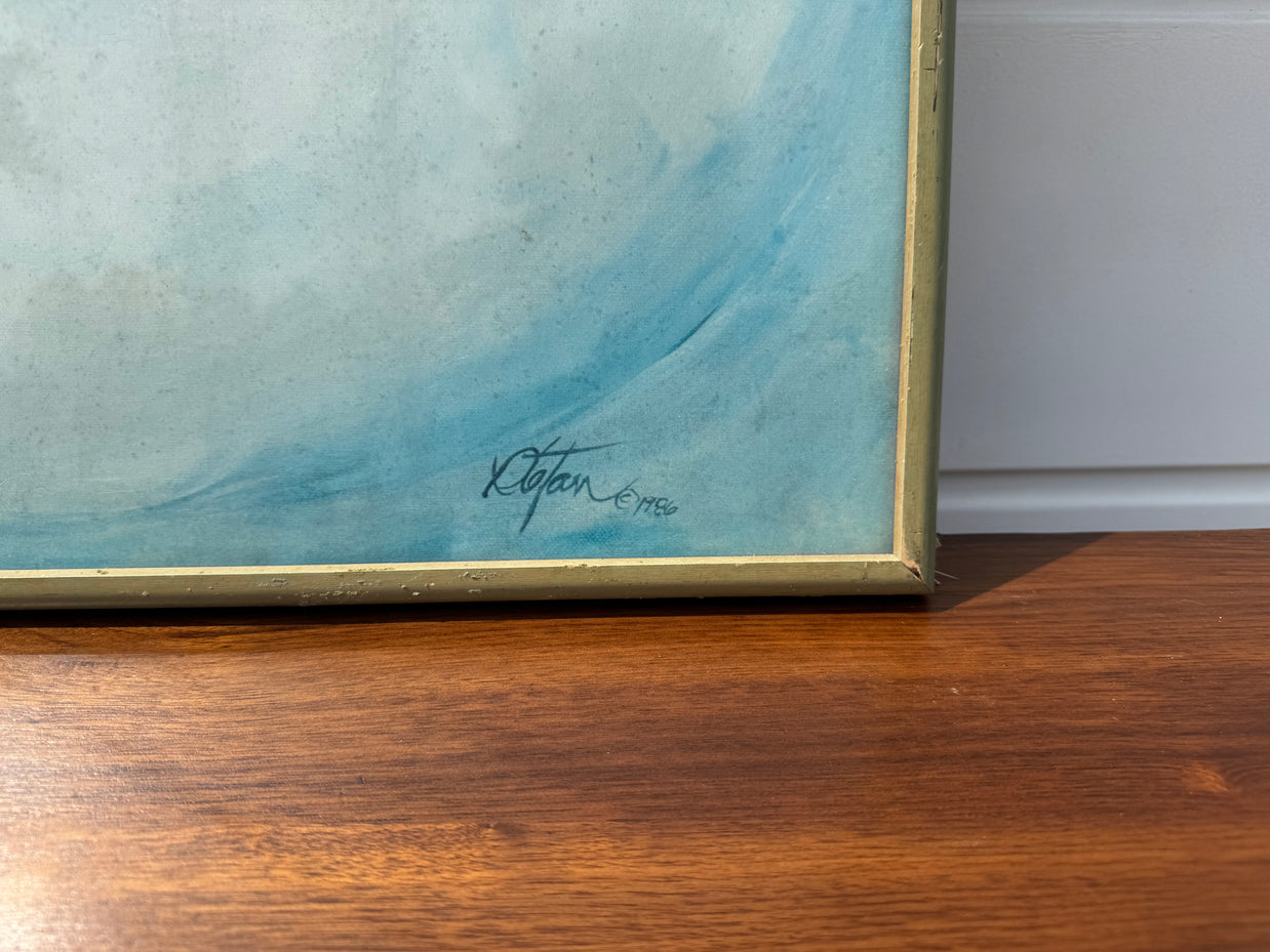 Blue Vase Print – 1986 (Framed Artwork) – 37