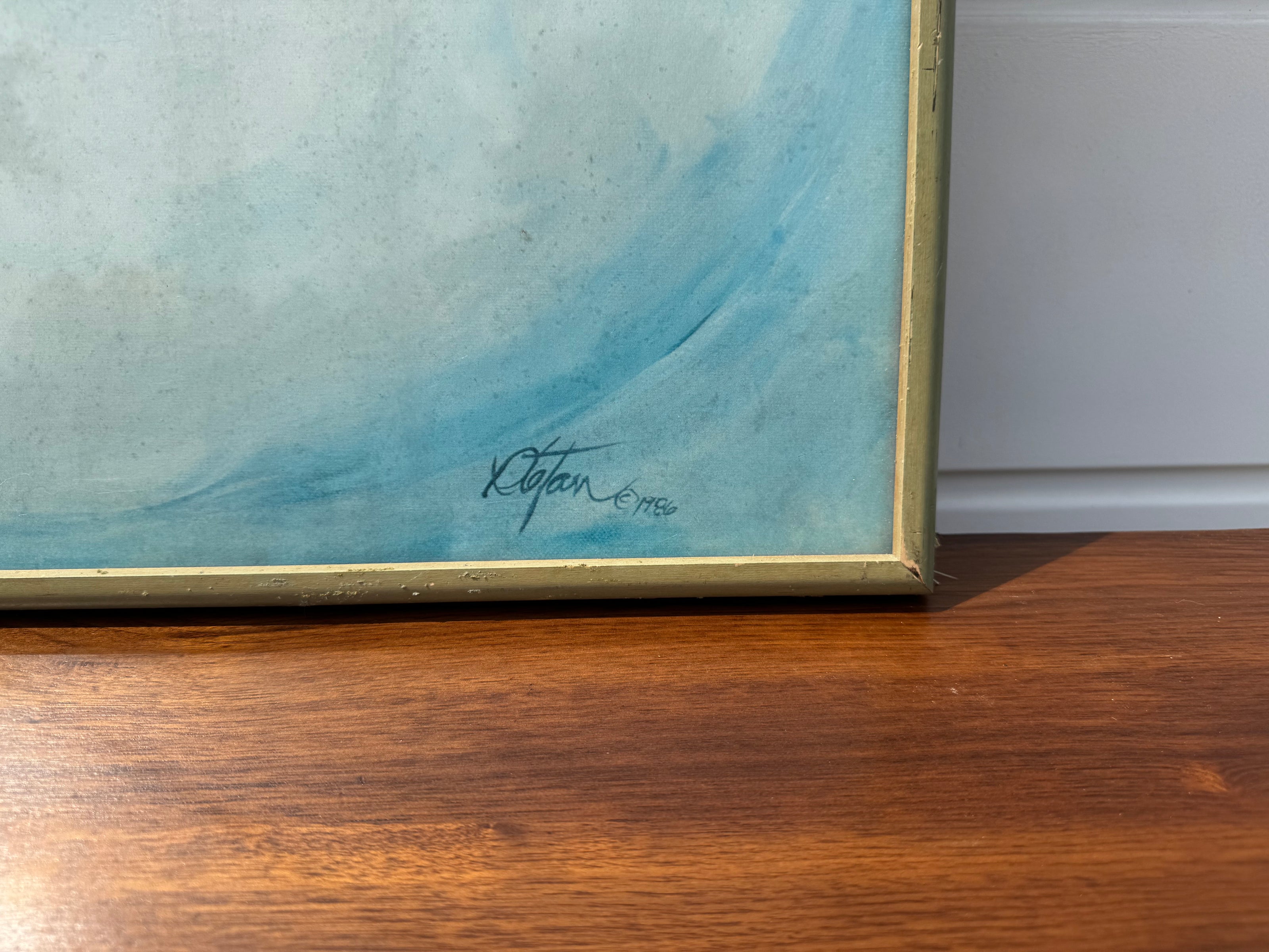 Blue Vase Print – 1986 (Framed Artwork) – 37