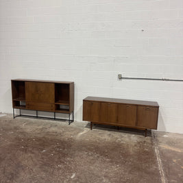 Stanley Midcentury Credenza & Hutch