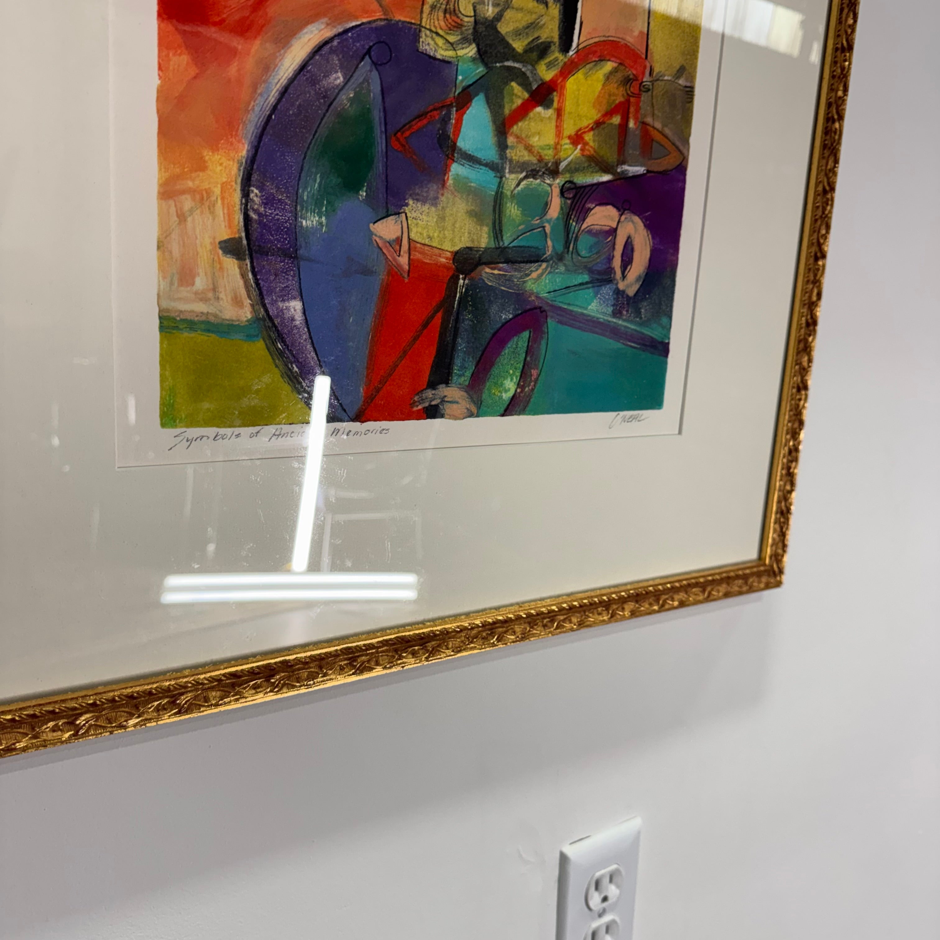 Janet O'Neal — Symbols of Ancient Memory | Framed Abstract Print