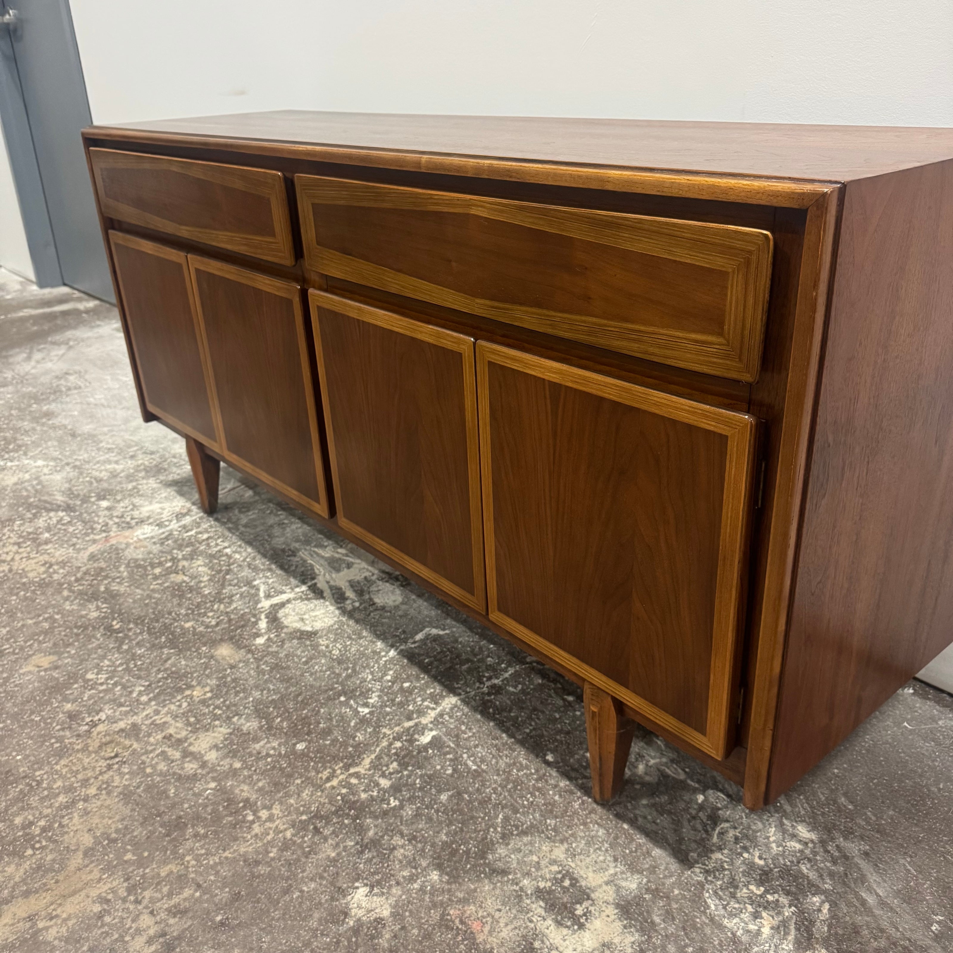 American of Martinsville Walnut Credenza