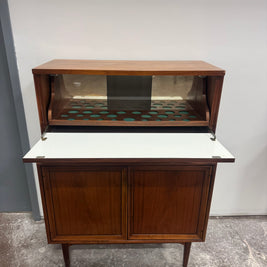 Drexel Declaration Walnut Bar Cabinet