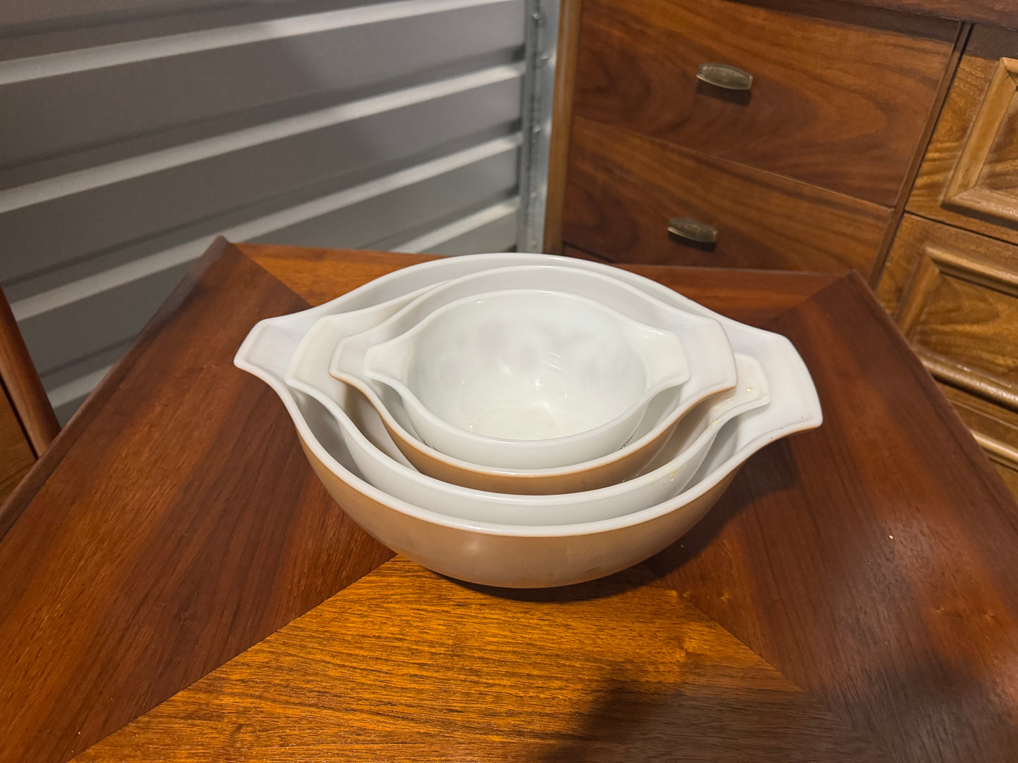 Pyrex Early American Cinderella Nesting Bowl Set (Set of 4)