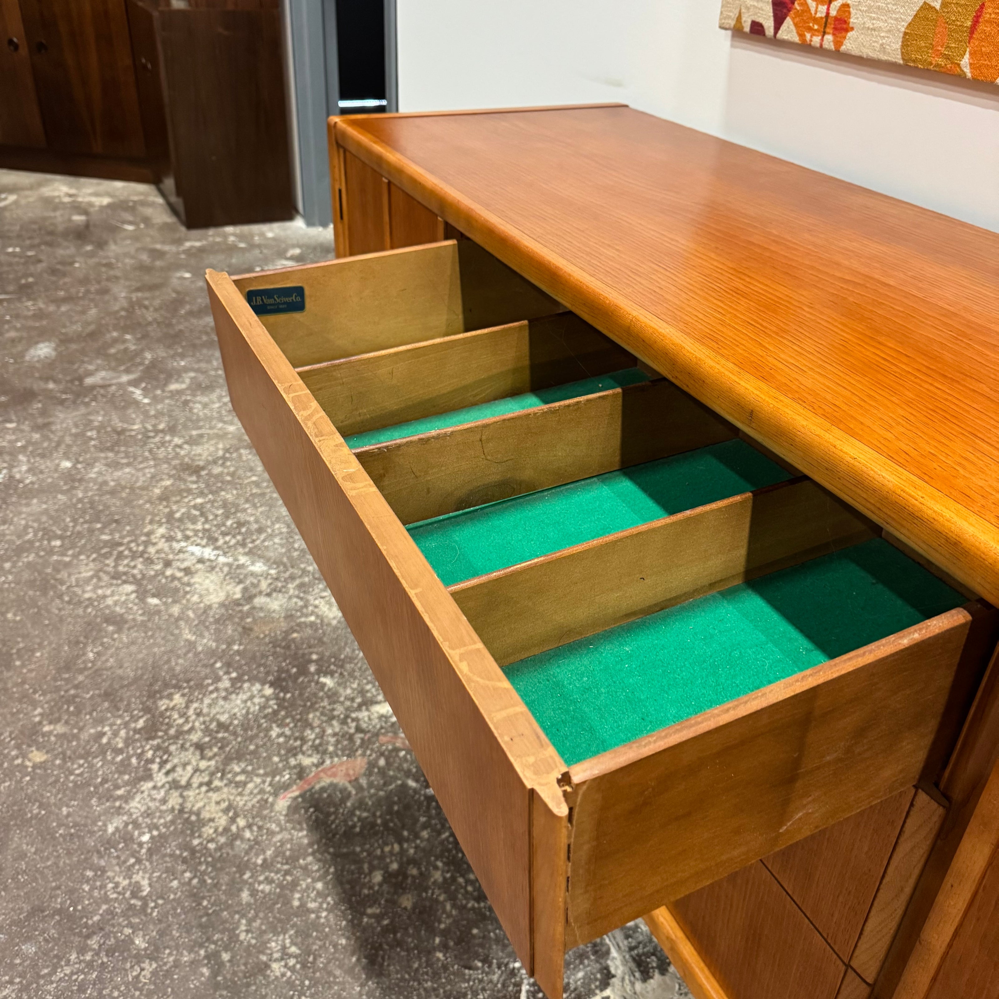 Restored Walnut Credenza