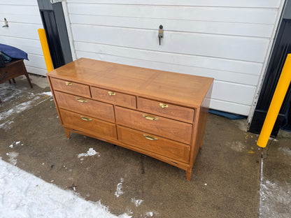 Seven-Drawer Light Pecan Dresser Made by Redlion