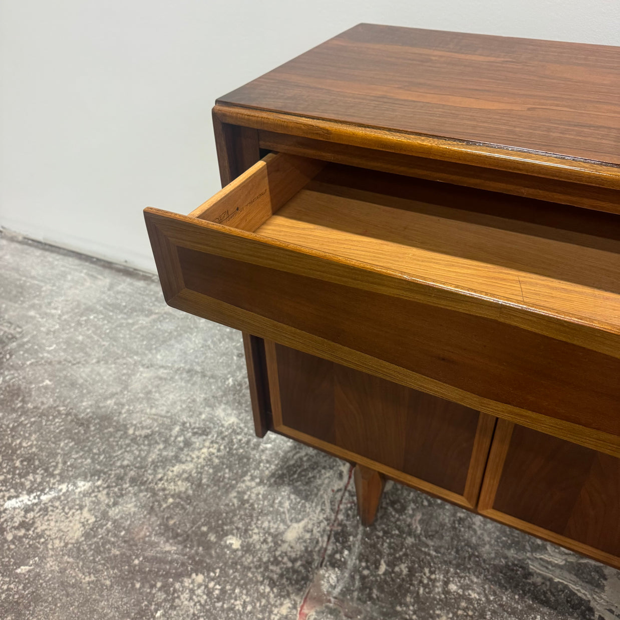 American of Martinsville Walnut Credenza