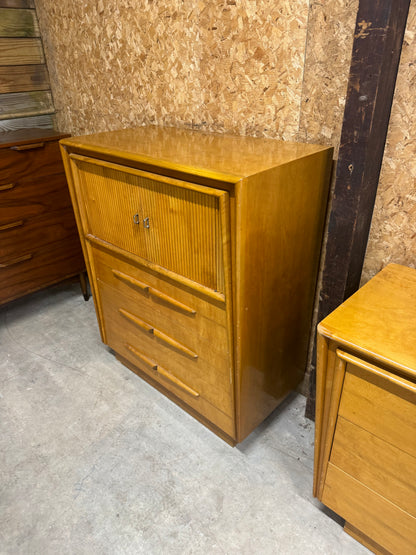 Midcentury Tallboy by Edmond Spence - Birch with Natural Lacquer Finish