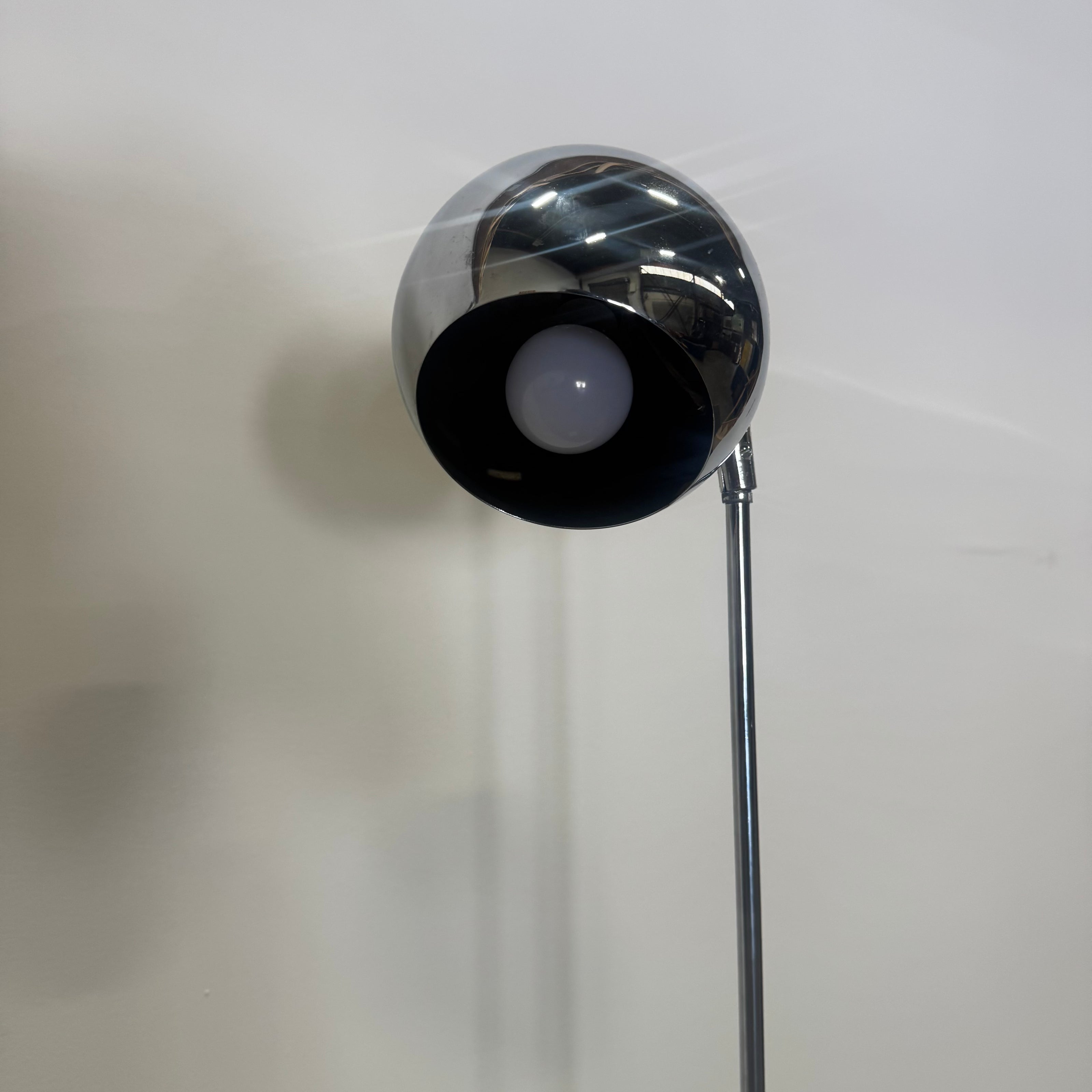 Italian Marble Base Chrome Floor Lamp