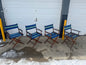 Vintage Canvas & Wood Folding Captain’s Chair