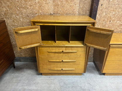 Midcentury Tallboy by Edmond Spence - Birch with Natural Lacquer Finish