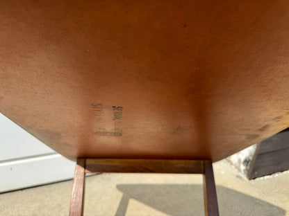 Lane Furniture Company – Pair of Formica Top End Tables with Spoked Bottom (30” L x 20” W x 19” T)