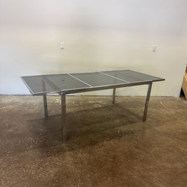 Milo Baughman Style Chrome Dining Set