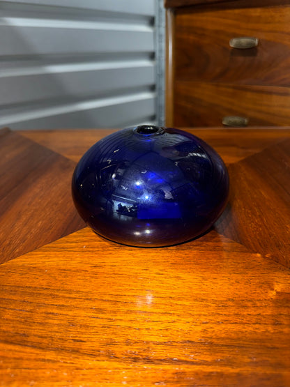 Vintage Blue Bud Vase – Minimalist Midcentury Accent 💙🌿