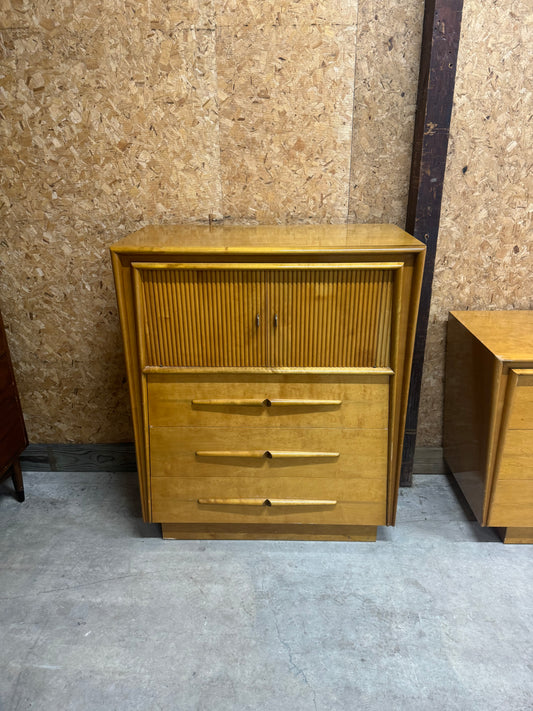 Midcentury Tallboy by Edmond Spence - Birch with Natural Lacquer Finish
