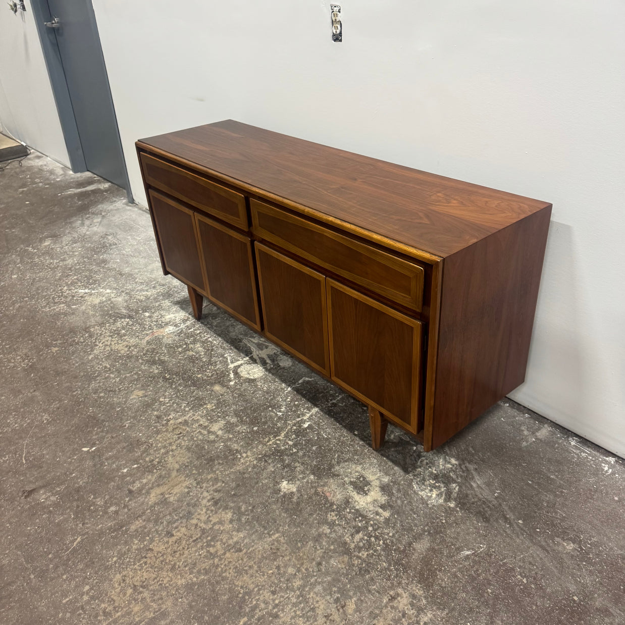 American of Martinsville Walnut Credenza