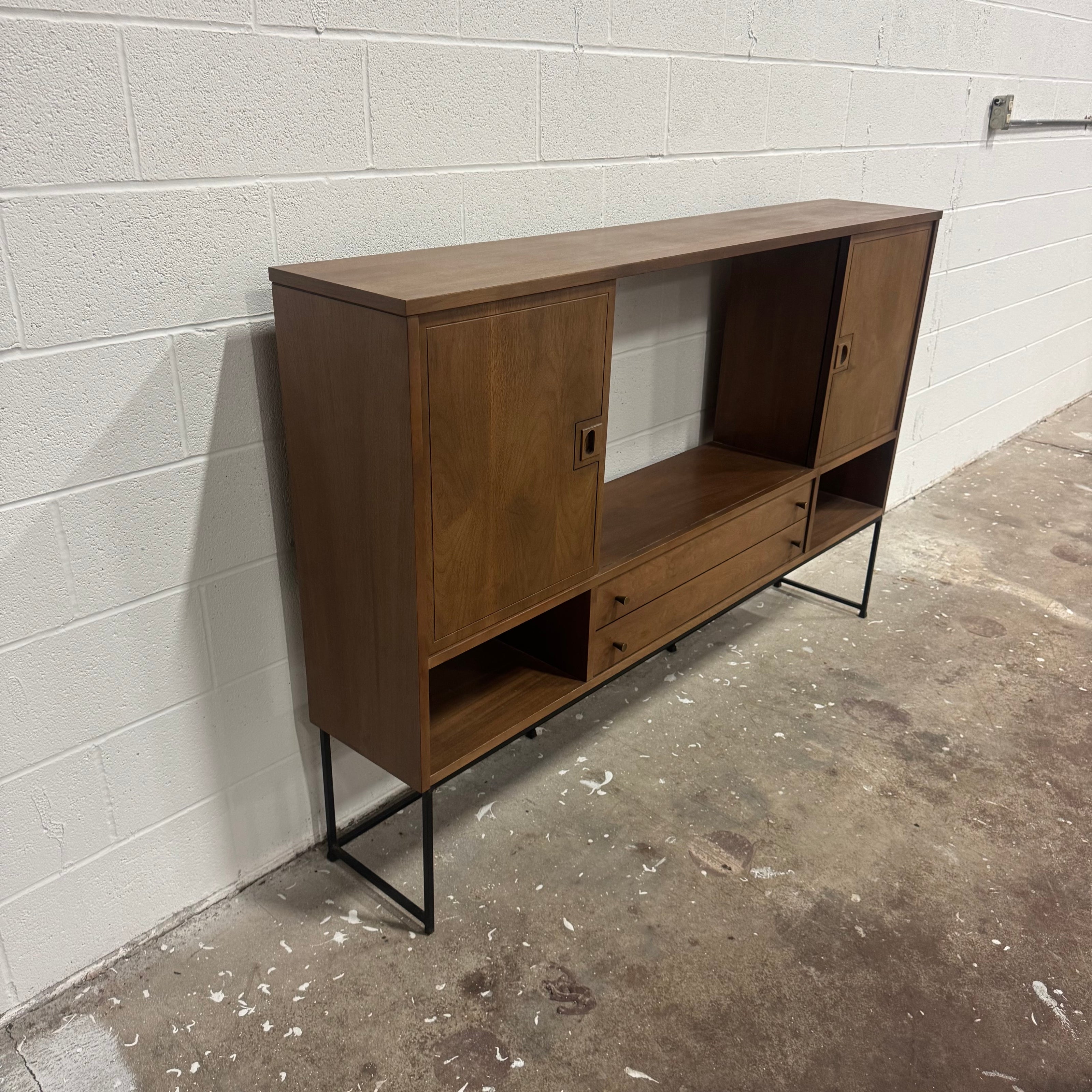 Stanley Midcentury Credenza & Hutch