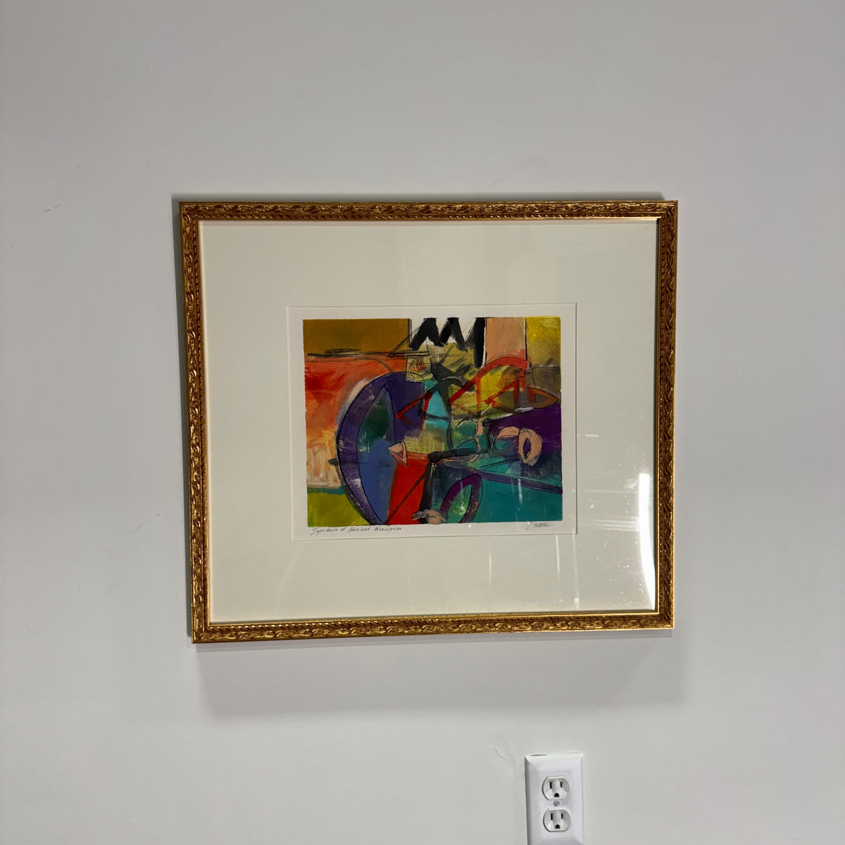 Janet O'Neal — Symbols of Ancient Memory | Framed Abstract Print