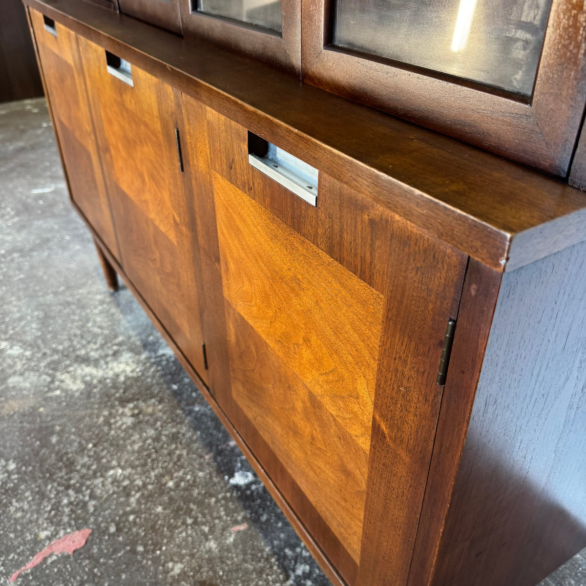 American of Martinsville Petite MCM China Cabinet — Fully Restored