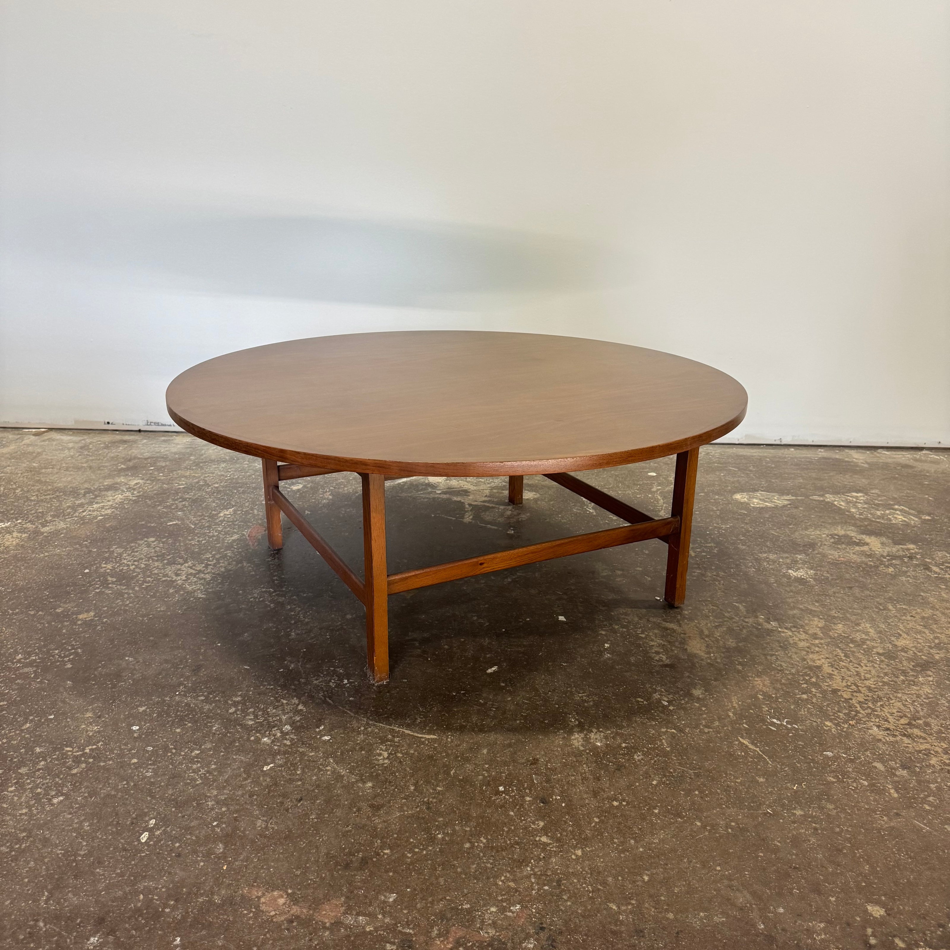 Lane Rhythm Collection Walnut Coffee Table — Round