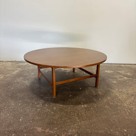 Lane Rhythm Collection Walnut Coffee Table — Round