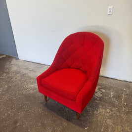 Midcentury Button Tufted Lounge Chair