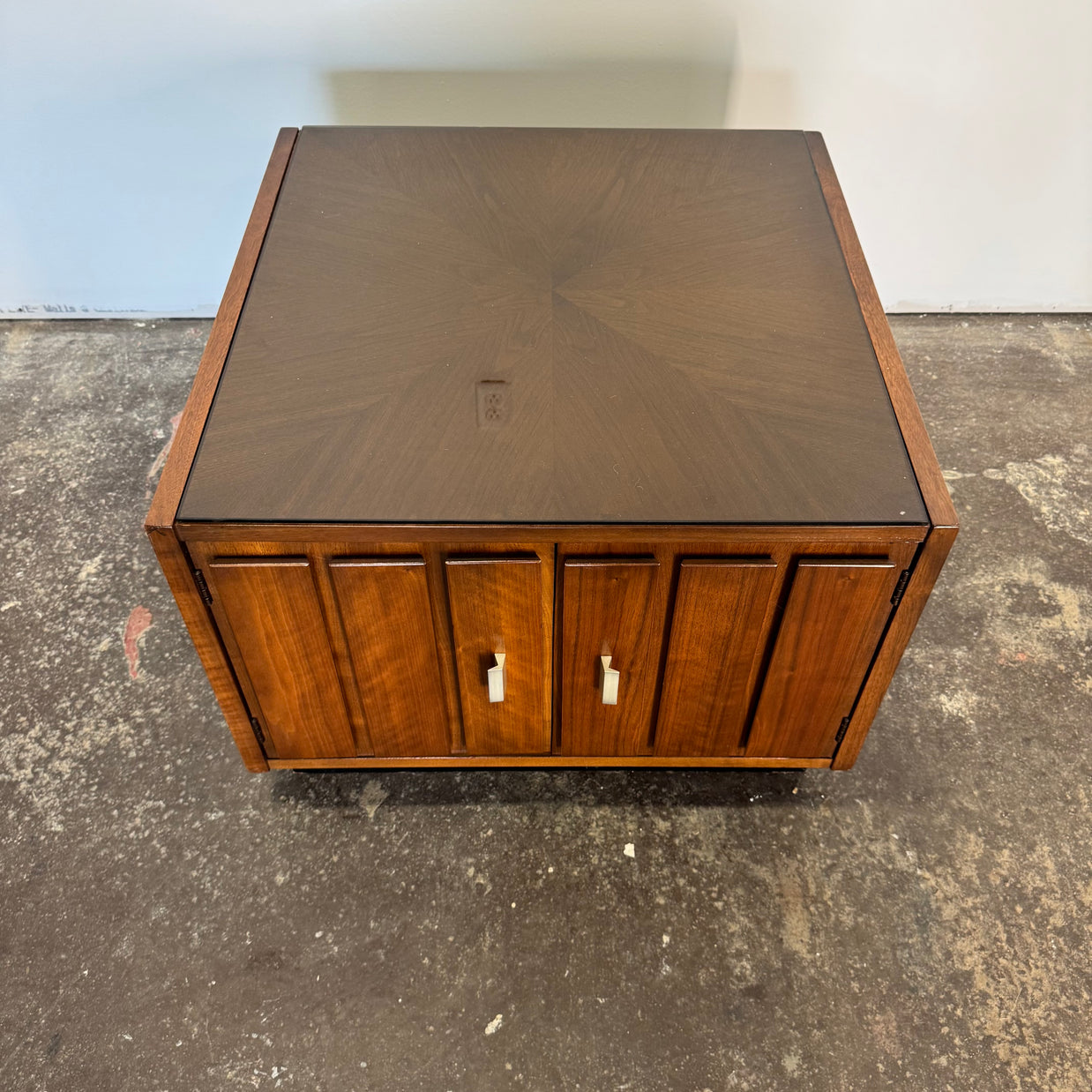 Lane Walnut Square End Table