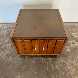 Lane Walnut Square End Table