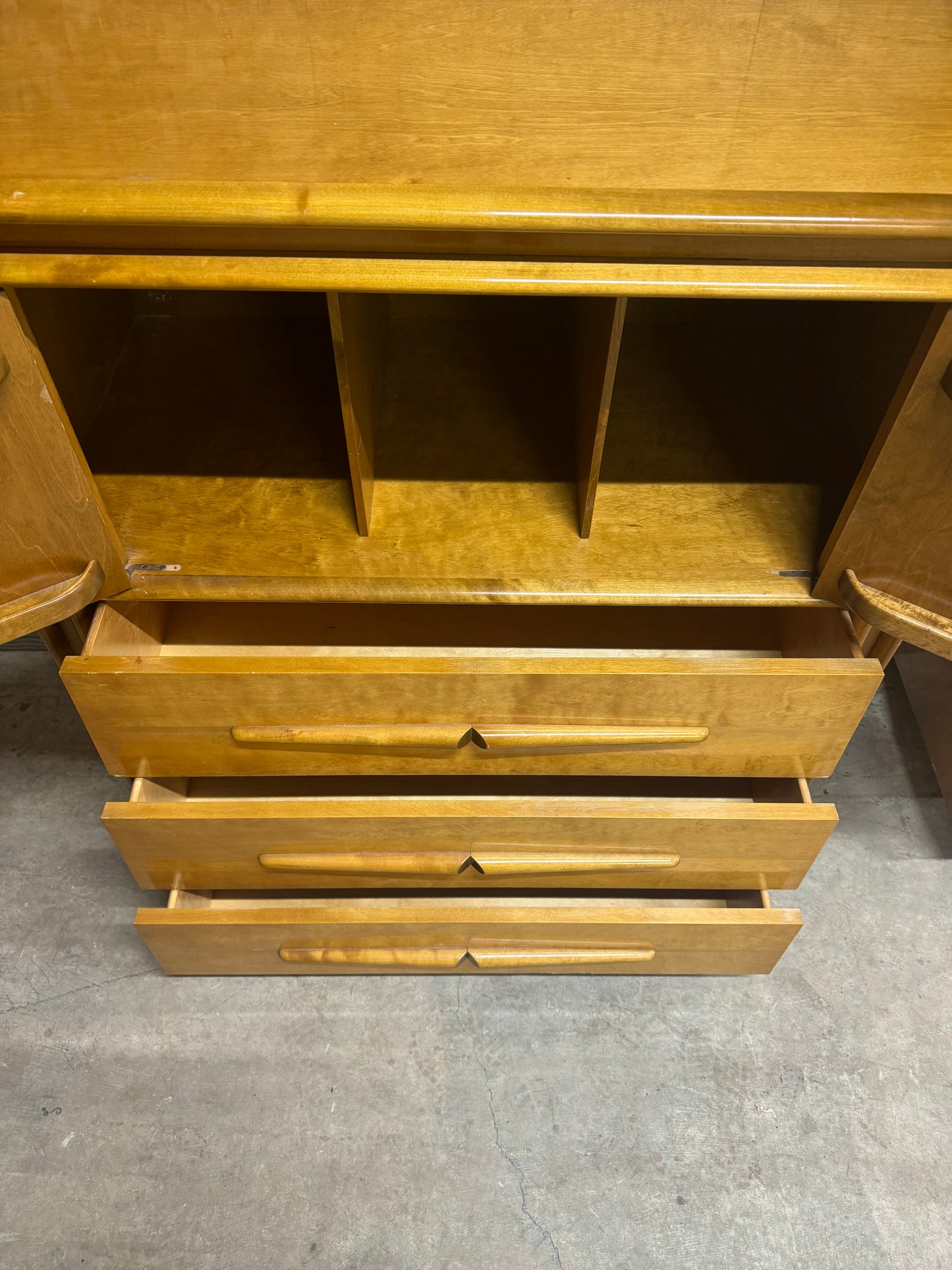 Midcentury Tallboy by Edmond Spence - Birch with Natural Lacquer Finish