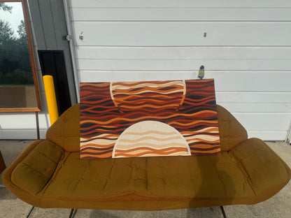 Cool Jazz Wall Art – Zepel Finish – Abstract Midcentury-Inspired Design