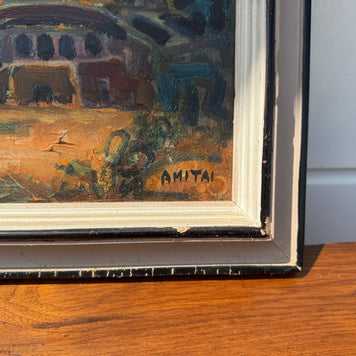Original Oil Painting – Middle Eastern Setting by Amitai (22” x 16”)