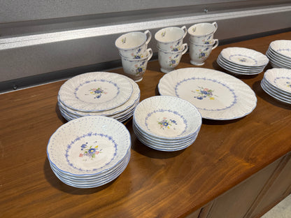Nikko Tableware Blue Floral China Set – Made in Japan