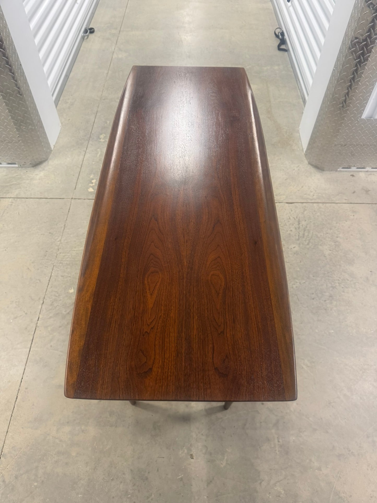 Bassett Entryway Table with Rattan Shelf