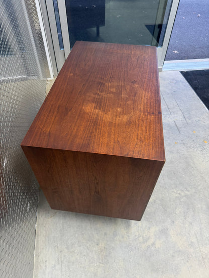 Jens Risom Walnut Tambour Door Bar