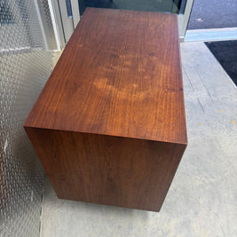 Jens Risom Walnut Tambour Door Bar