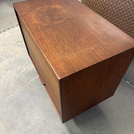 Jens Risom Walnut Tambour Door Bar