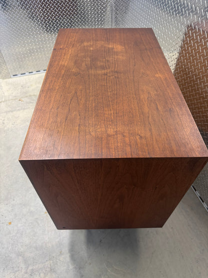 Jens Risom Walnut Tambour Door Bar