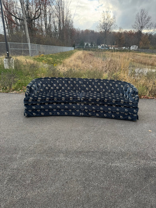 Curved Vintage Sofa – Excellent Upholstery