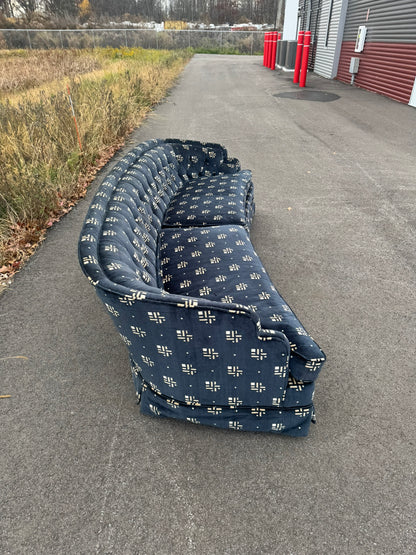 Curved Vintage Sofa – Excellent Upholstery