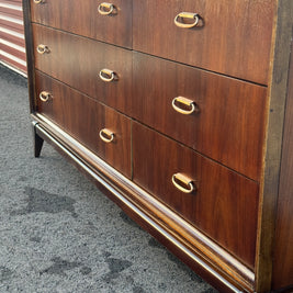 Bassett Six-Drawer Lowboy Dresser