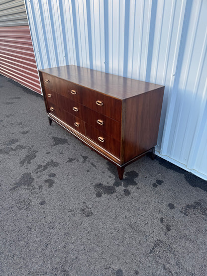 Bassett Six-Drawer Lowboy Dresser