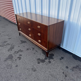 Bassett Six-Drawer Lowboy Dresser