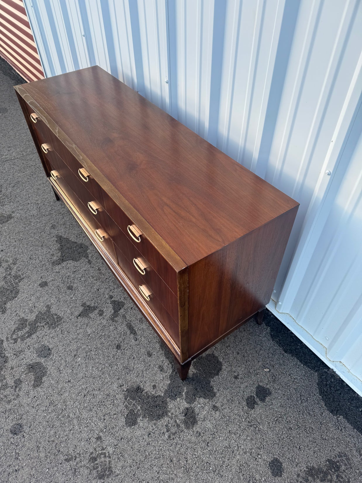 Bassett Six-Drawer Lowboy Dresser