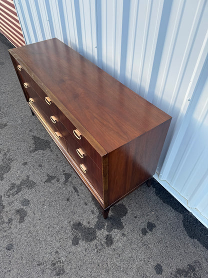 Bassett Six-Drawer Lowboy Dresser