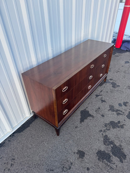 Bassett Six-Drawer Lowboy Dresser