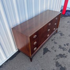 Bassett Six-Drawer Lowboy Dresser
